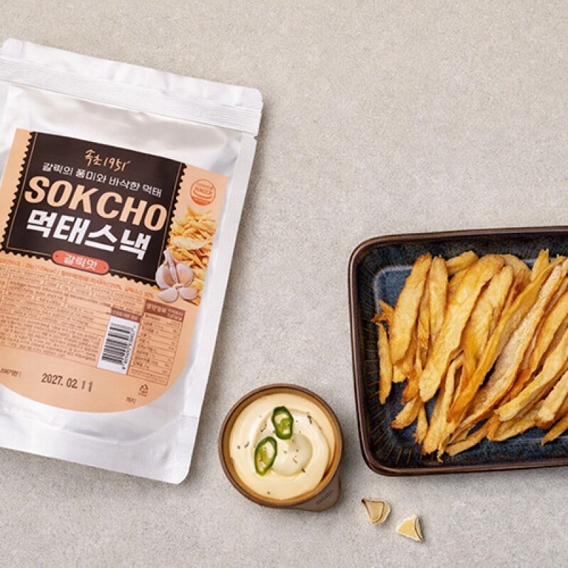 강원특산물,속초1951 먹태스낵 25g 청양마요맛 갈릭맛